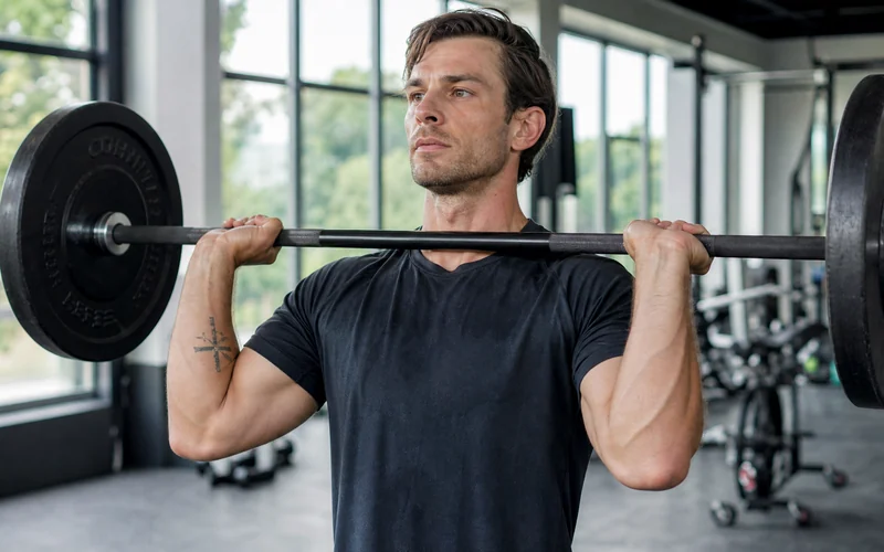 Krafttraining im Fitnessstudio