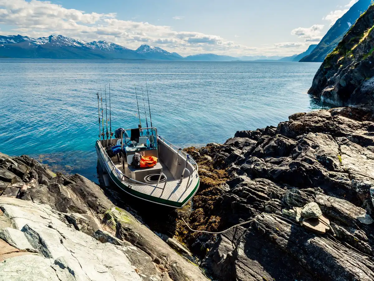 Fischerboot auf dem Nordmeer