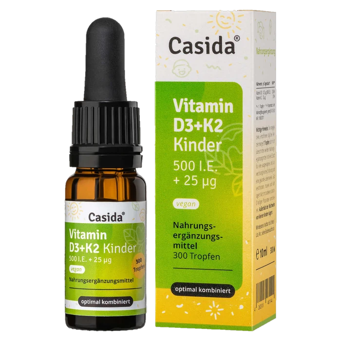 Casida Vitamin D3 + K2 Tropfen für Kinder vegan