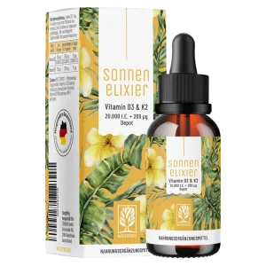NATURTREU Sonnenelixier Vitamin D3 + K2 Depot 20.000 I.E.