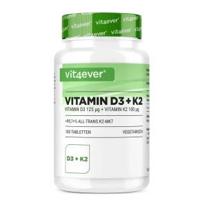 vit4ever Vitamin D3 5.000 I.E. + K2